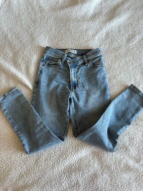 Size 23XS Abercrombie & Fitch Light Blue Cropped Ankle Skinny Women's Jeans
